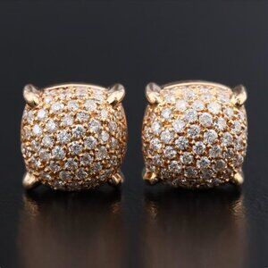 Tiffany & Co. Paloma Sugar Stacks 18K 0.50 CTW Pavé Diamond Stud Earrings
